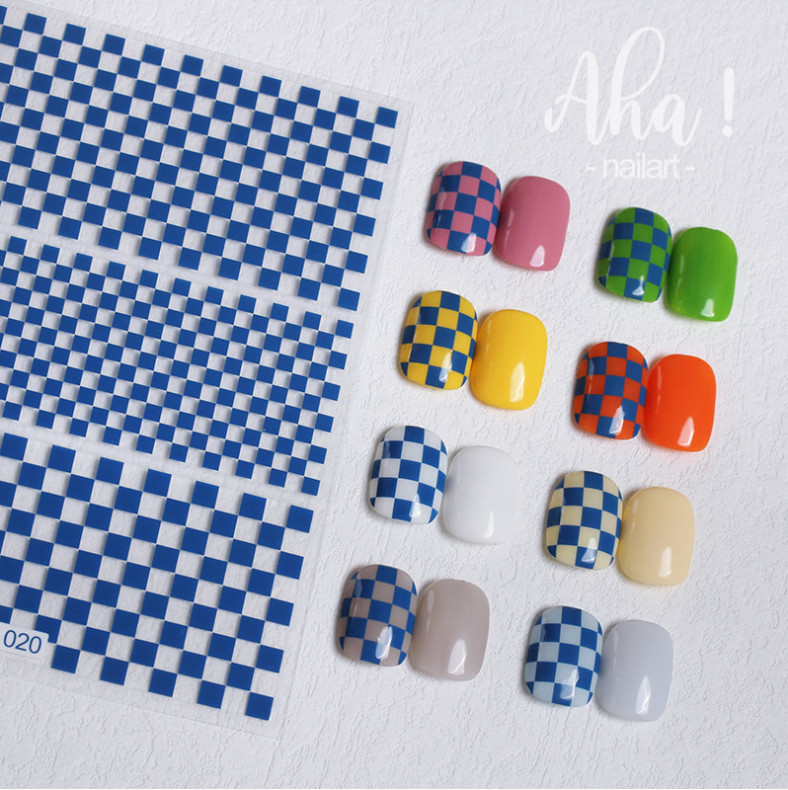 3D Classic Checkerboard Grid Mesh Sticker Board Self-Adhesive Chess Lattice NH20