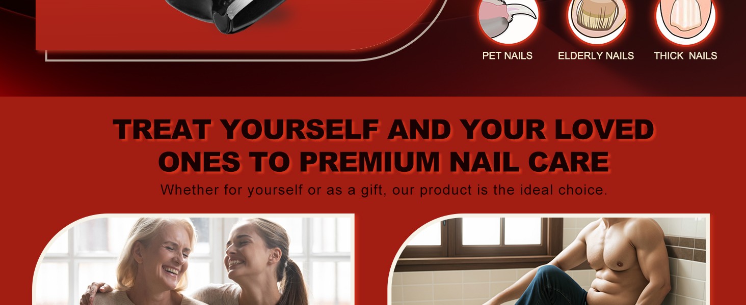 SGNEKOO Upgraded Long Handle Toenail Clippers for Seniors & Thick Nails，Curved