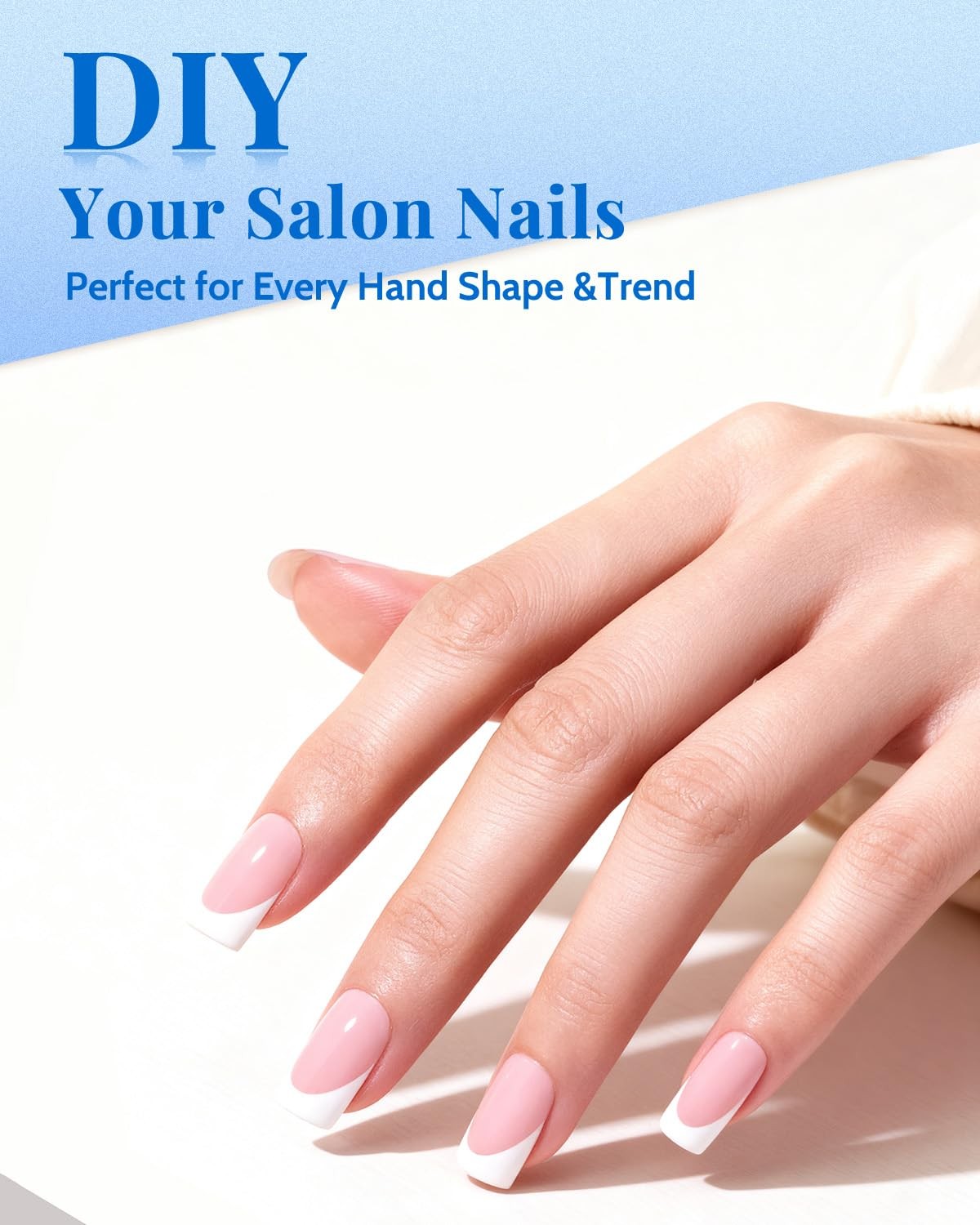Short Square Nail Tips & Almond Tips, Short, Nails