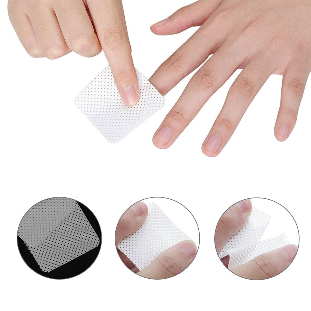 300 Pack Lint Free Cotton Pads Nail Wipes for Gel Remover Nails Disposable Lot