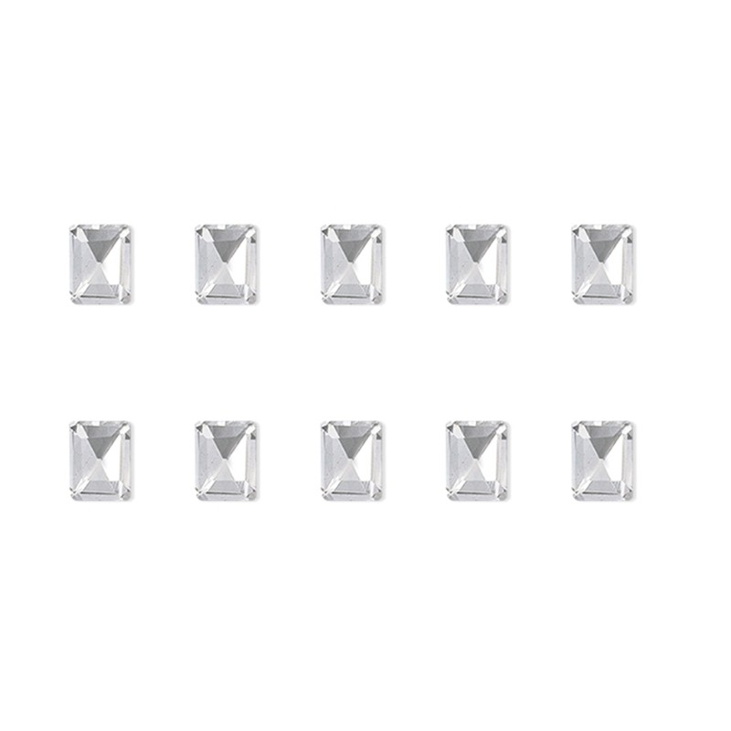 10x Irregular Shape Nail Charms Nail Rhinestones Clear Nail Crystal Gems Charms