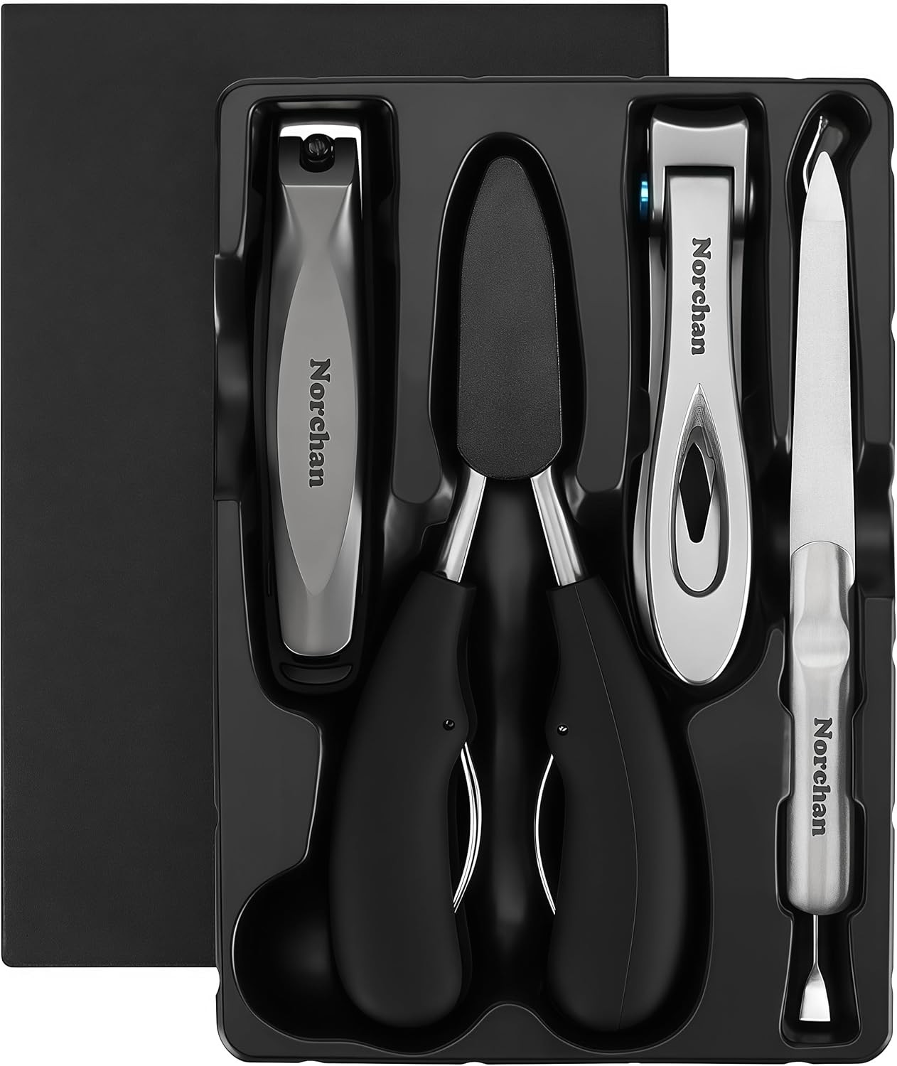Lar Nail Clippers Set, 5-Piece Toenail and Finrnail Clippers