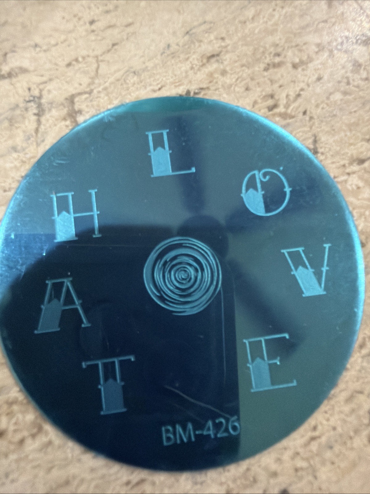 Bundle Monster Hate, Love BM-426 Nail Stamping Plate