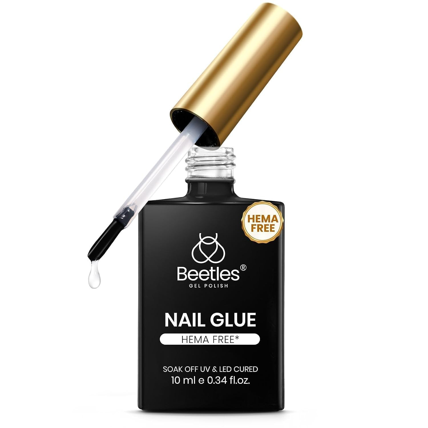 Beetles Hema Free Nail Glue Gel – 10Ml TPO Free Super Strong Brush U V Nail Glue
