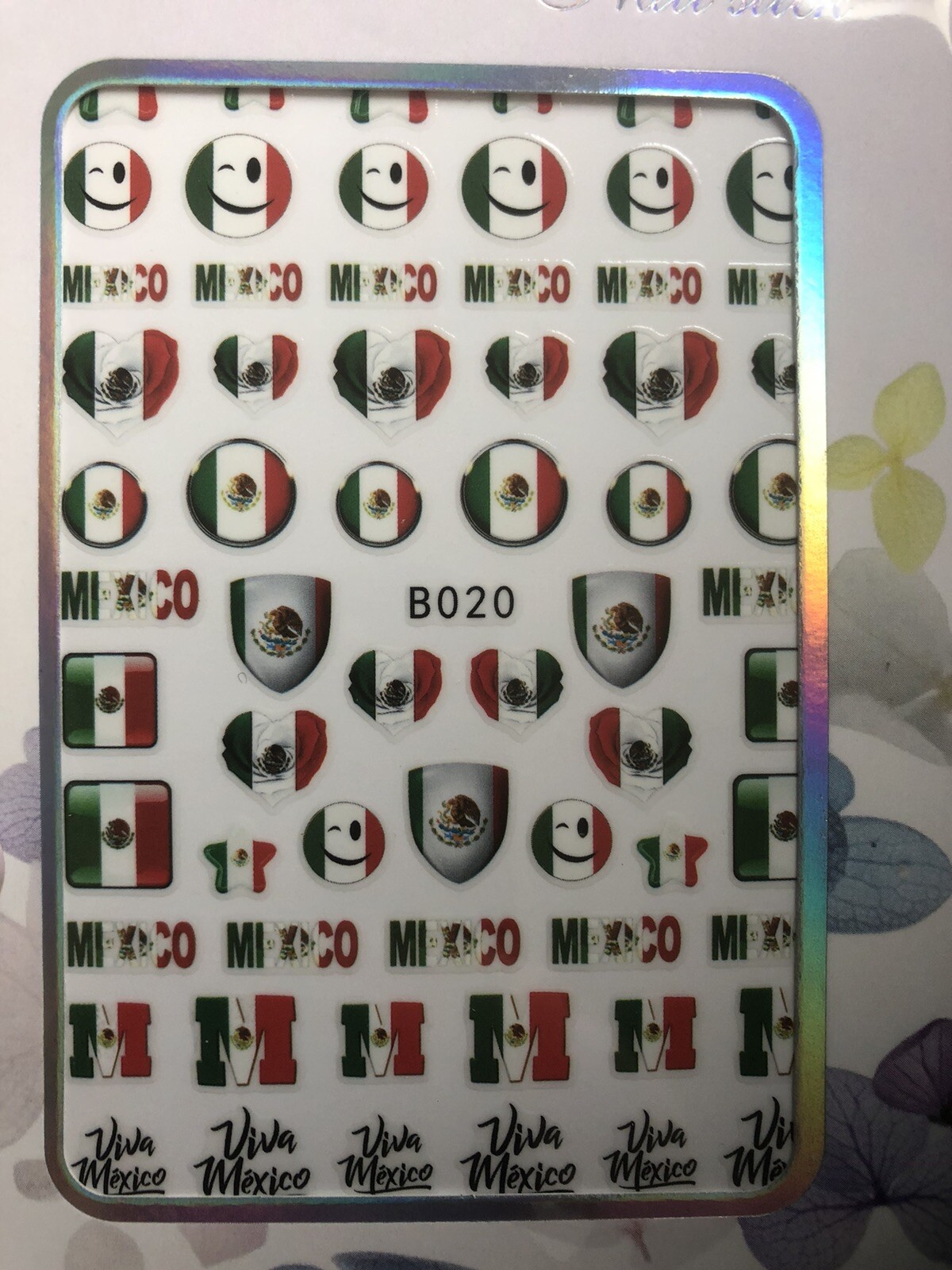 nail stickers Viva Mexico 🇲🇽 – self adhesive UKStoc