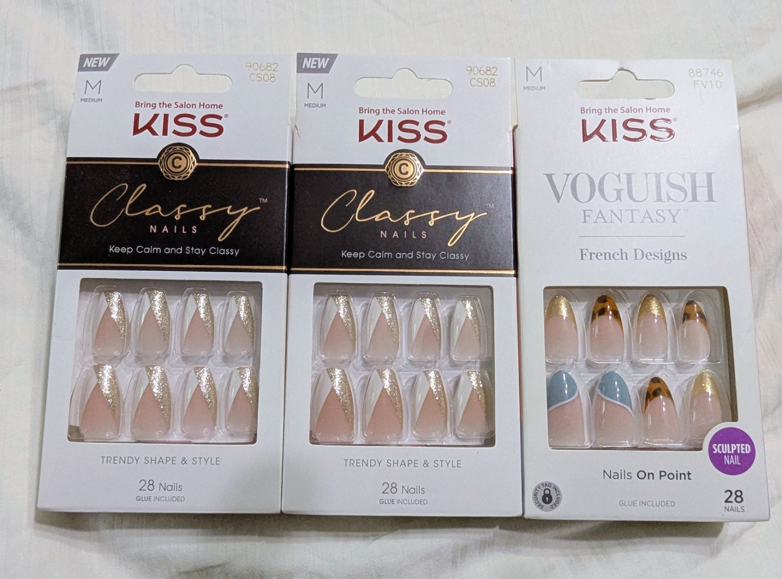 Kiss Medium Naia, New Lot of 3