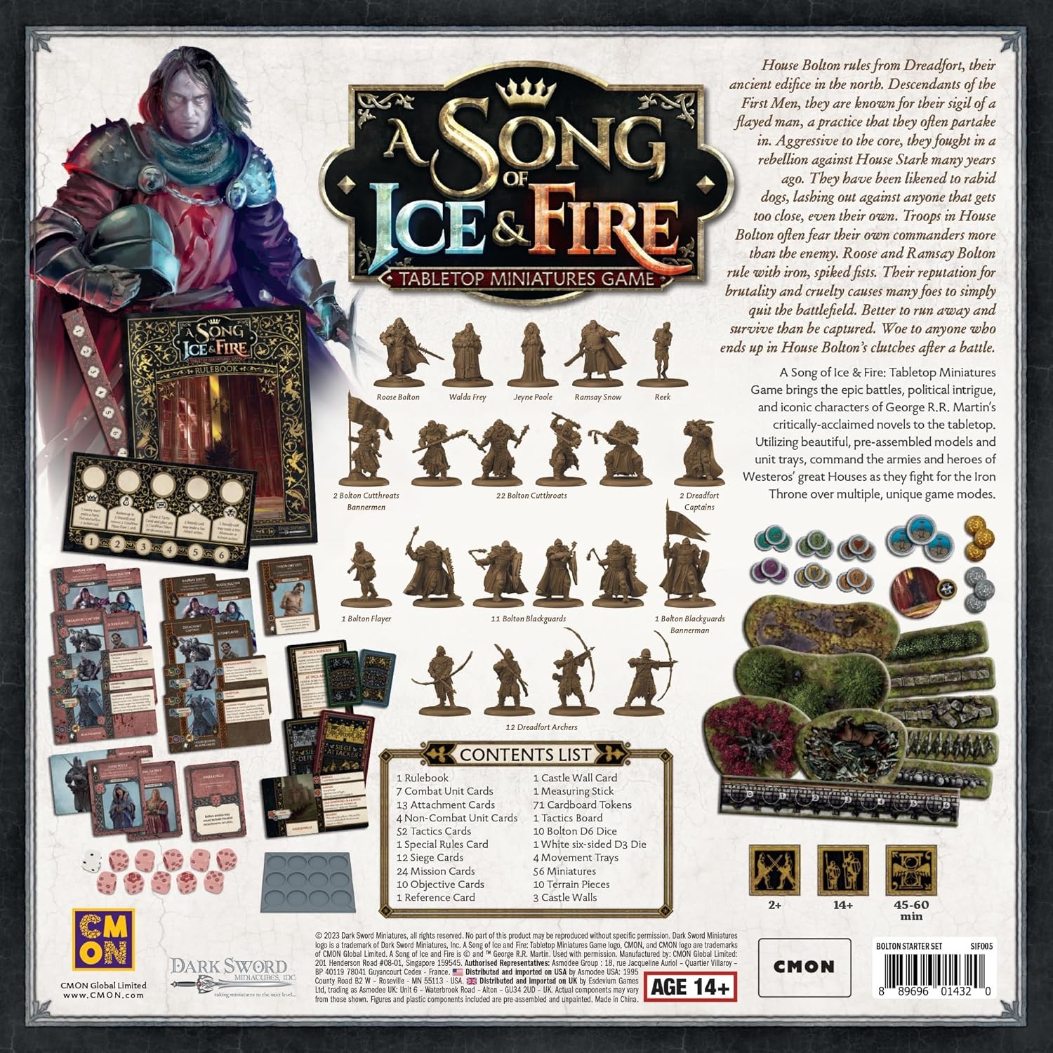A Song of Ice & Fire Tabletop Miniatures Game Bolton Starter Set – Strategy…