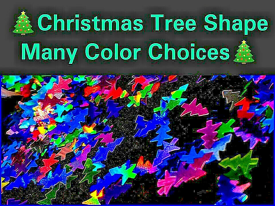 CHRISTMAS TREE Shape~U CHOOSE~Nail•Acrylic•Gel•Body Art•Face•Festival•Crafts