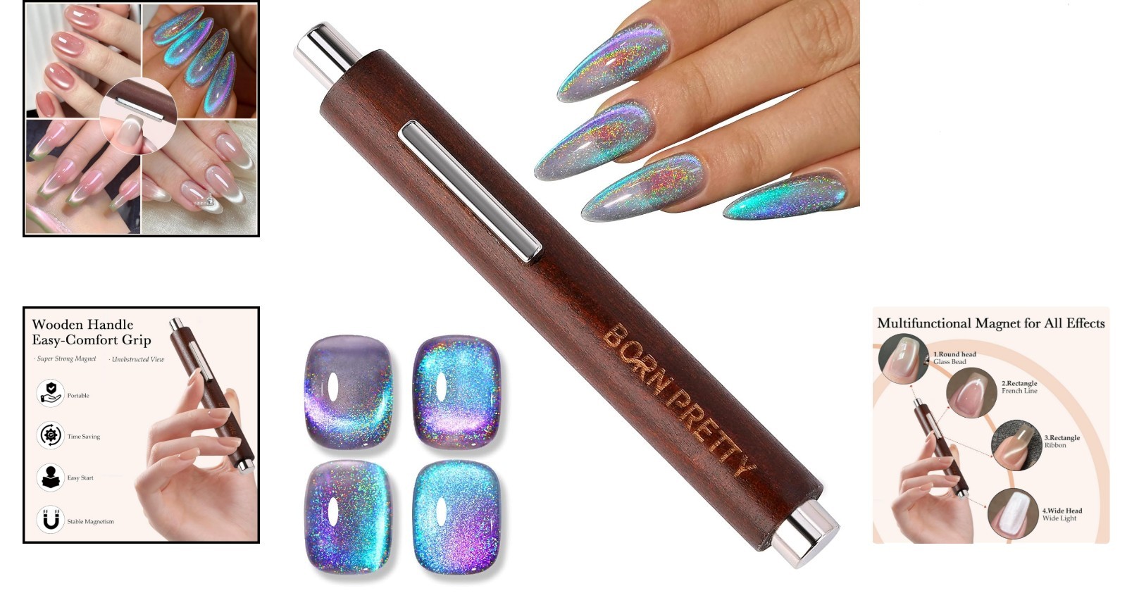 Multifunctional Cat Eye Nail Magnet Stick – Create Stunning Designs Effortlessly
