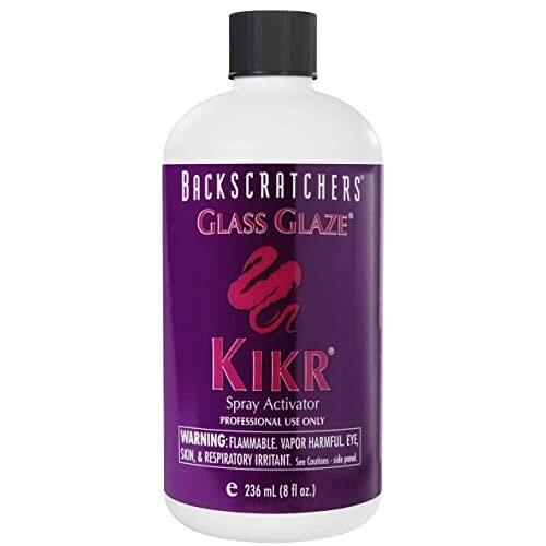 Backscratchers Extreme Glass Glaze Kikr Spray Activator 8 Fluid Ounce