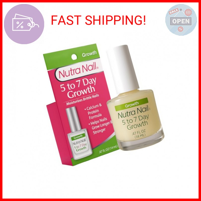 Nutra Nail 5 to 7 Day Growth Treatment – Fast Keratin Nail Hardener & Nail Stren