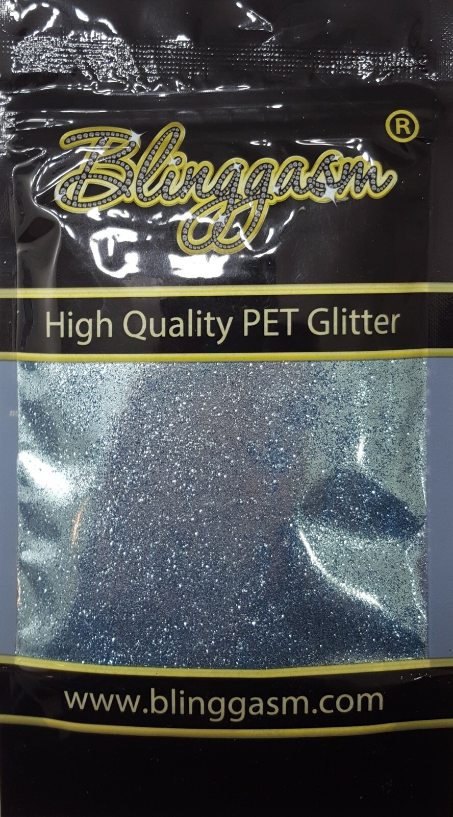 METALLIC SOLVENT RESISTANT GLITTER 3.5 OZ BY WEIGHT #45 B0710 SKY BLUE