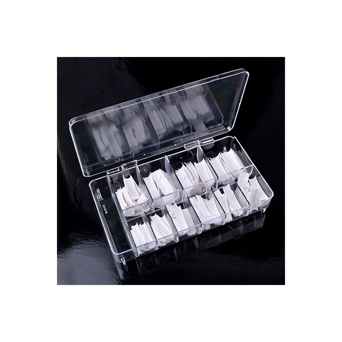 DL- C112, Professional 300 Pc. French Nail Tip Kit – 10 Sizes /30 of each size