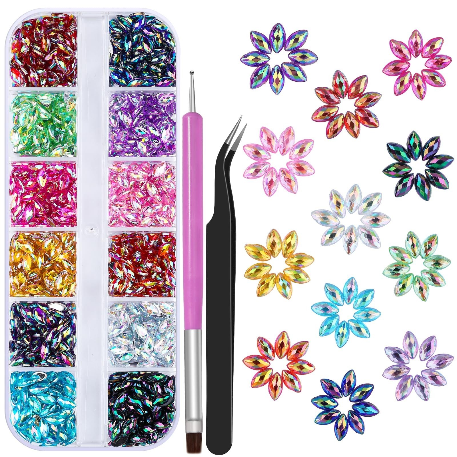 3D Mini Metal Caviar Nail Beads – Gold Silver Alloy Nail Art Charms