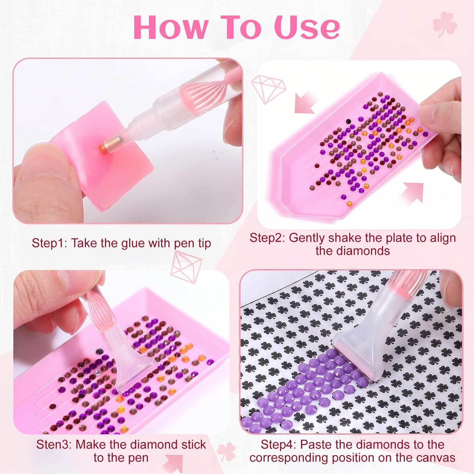 Rhinestone Picker Tool Dual-Ended Rhinestones Applicator Rhinestone Picker Ha…