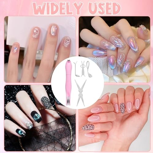 5Pcs Cat Eye Magnet Set – New Pink 3-in-1 Nails Tool – Easy to Use