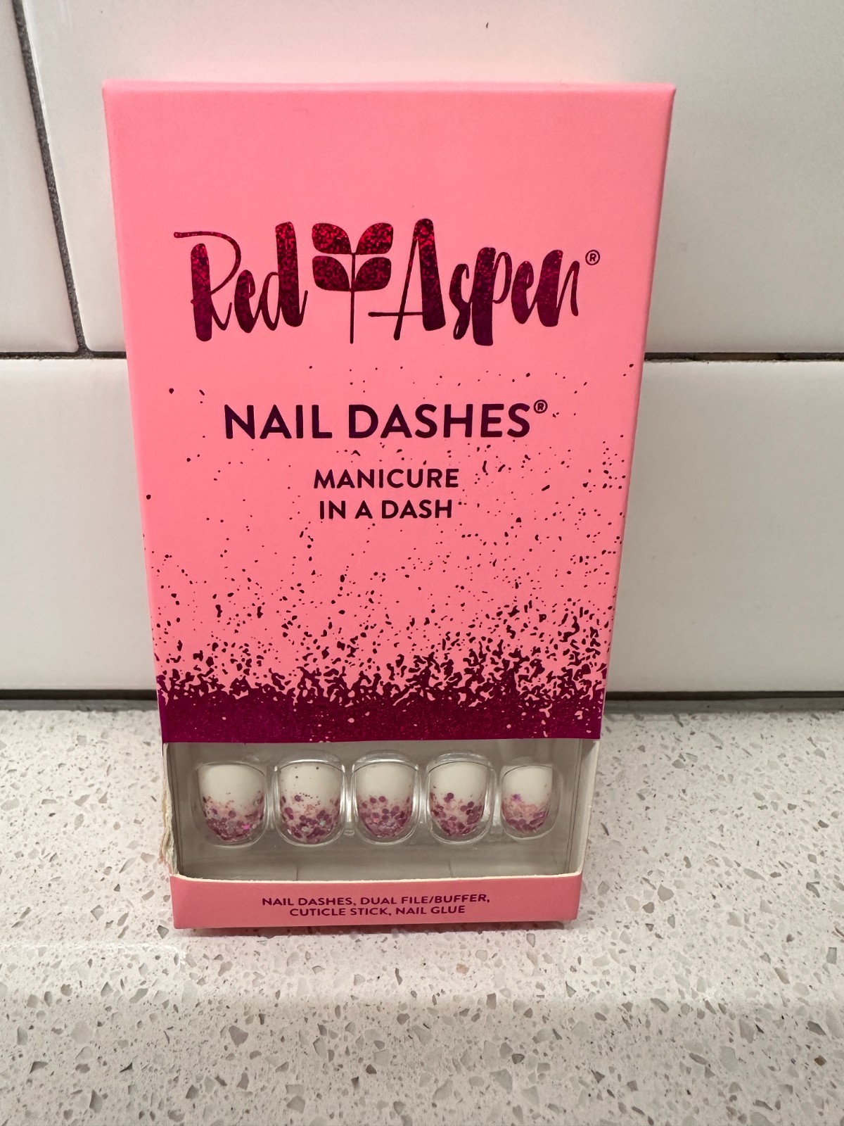 Red Aspen Press On Nails – Choose Your Dash – Buy more and save!