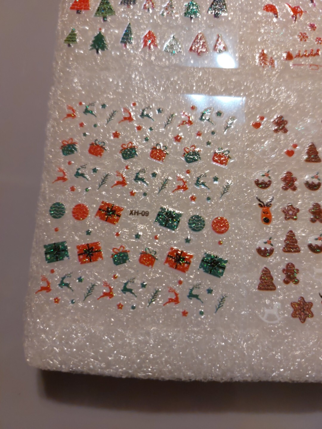 8 X Small Sheets Of Christmas Nail Art Stickers (Dn175) New