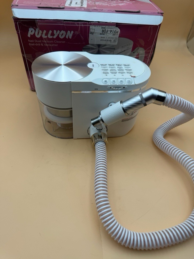 PULLYON 2-in-1 Turbine Brushless Nail Dust Collector Built-in Bucket CORD MISSED