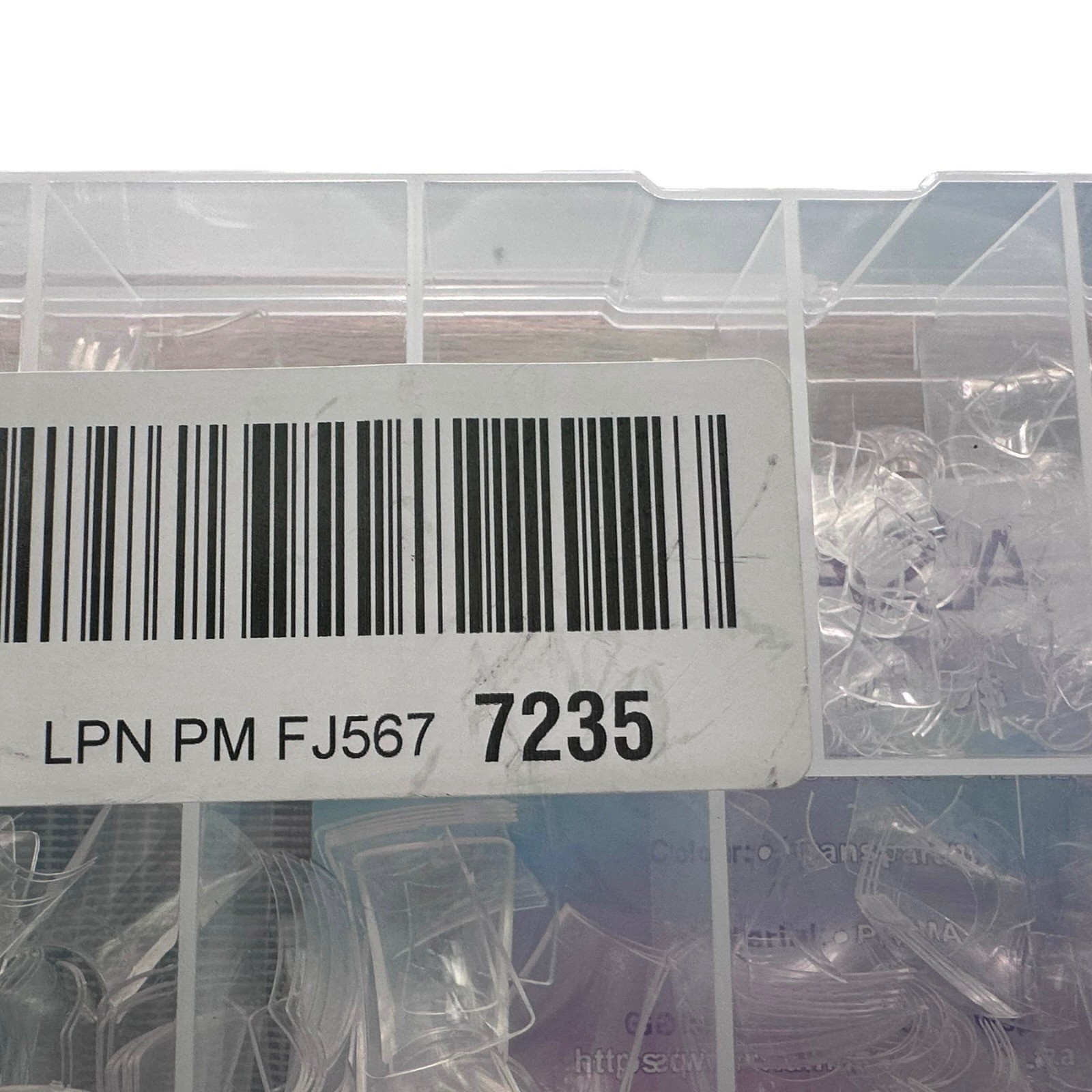 Laza Full Cover Nail Tips 600pcs Clear Excellent Multi-Size Storage Case Set