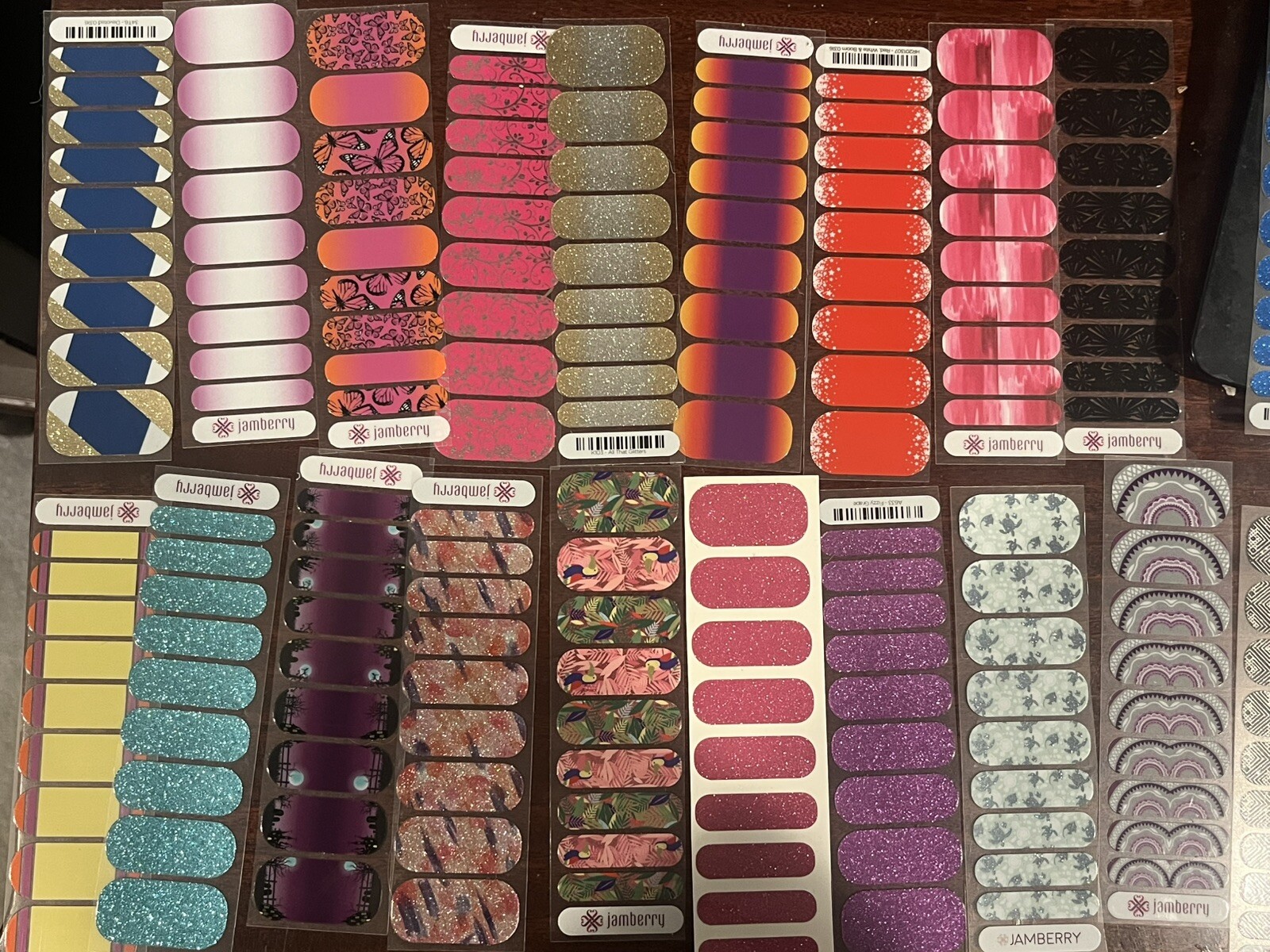 jamberry nail wraps lot of 50 half sheets