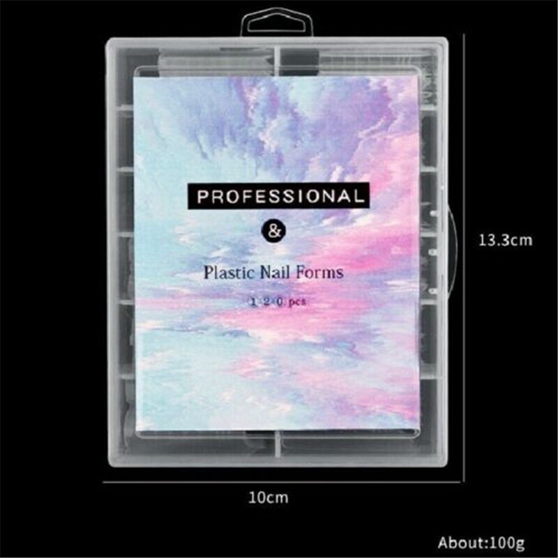 Gel Tips Full Nail Nail Quick Cover Mold Building Extension Dual 120Pcs Forms