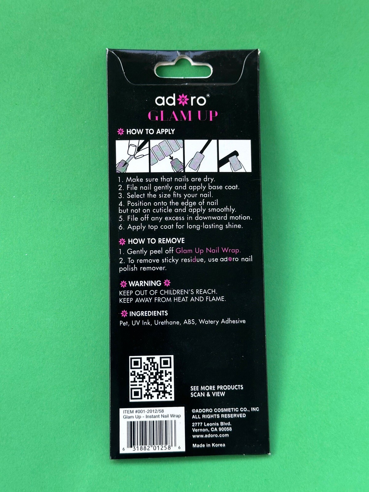 20 Strips In a Pack Instant Nail Wrap, Peel and Apply, Hottest design Brand New.