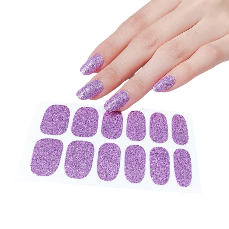 Nail Polish Stickers Full Wrap Nail Polish Decals Self Adhesive Nail Art