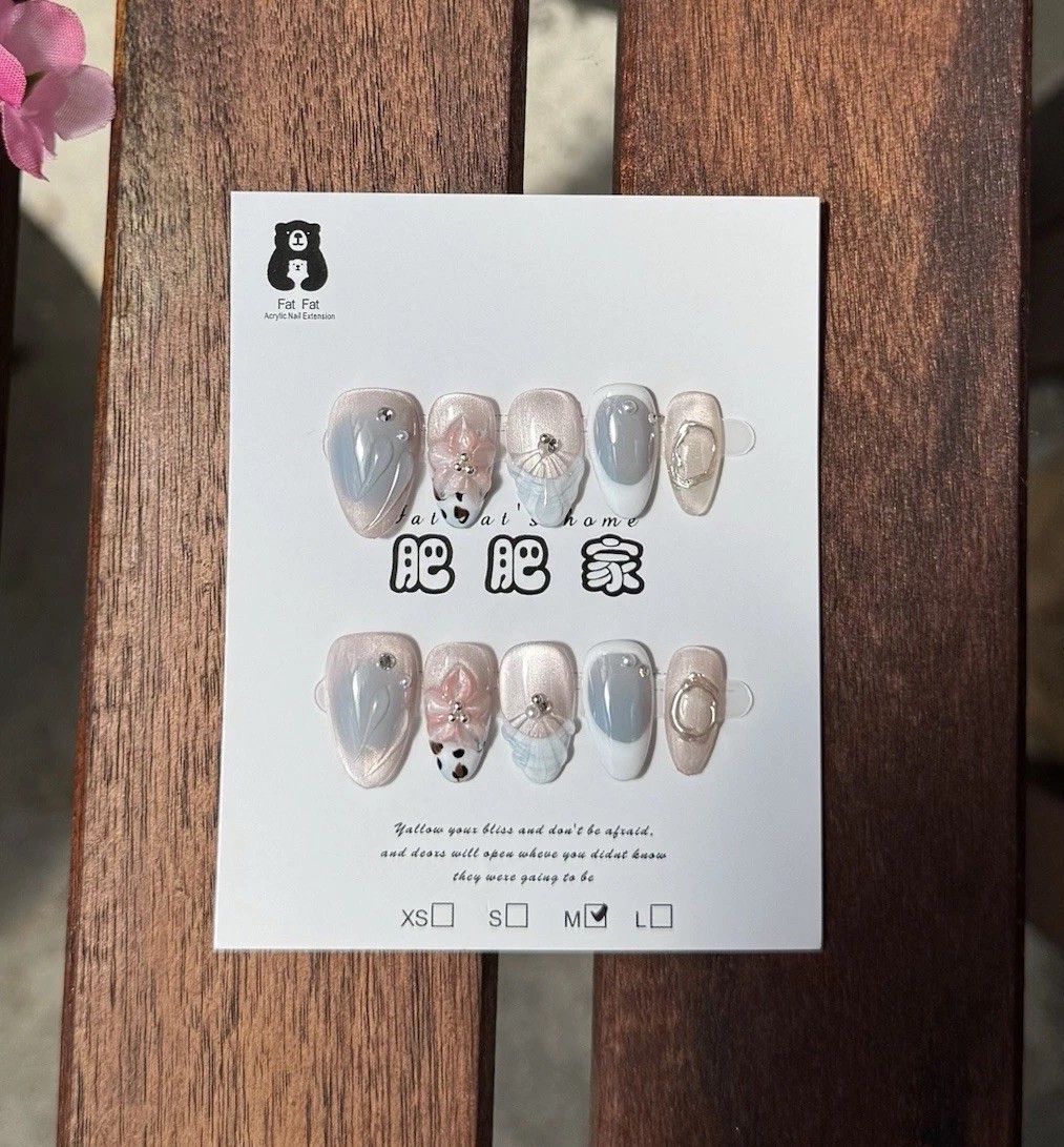 Press-on Nails Medium Size Bundle – 5 Sets of press on nails short length