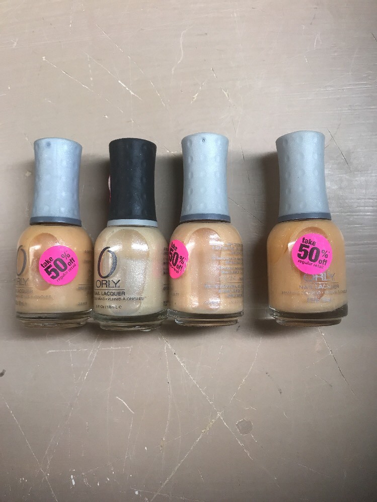 Lot Of 4 ORLY Honeymoon In Style Nail Lacquer Polish Color .6oz/18ml 40013