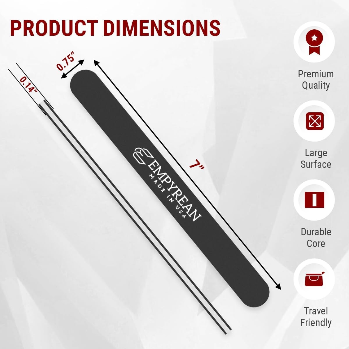 Empyrean Premium Nail Files | Made in | Fine 280/320 Extra Fine |