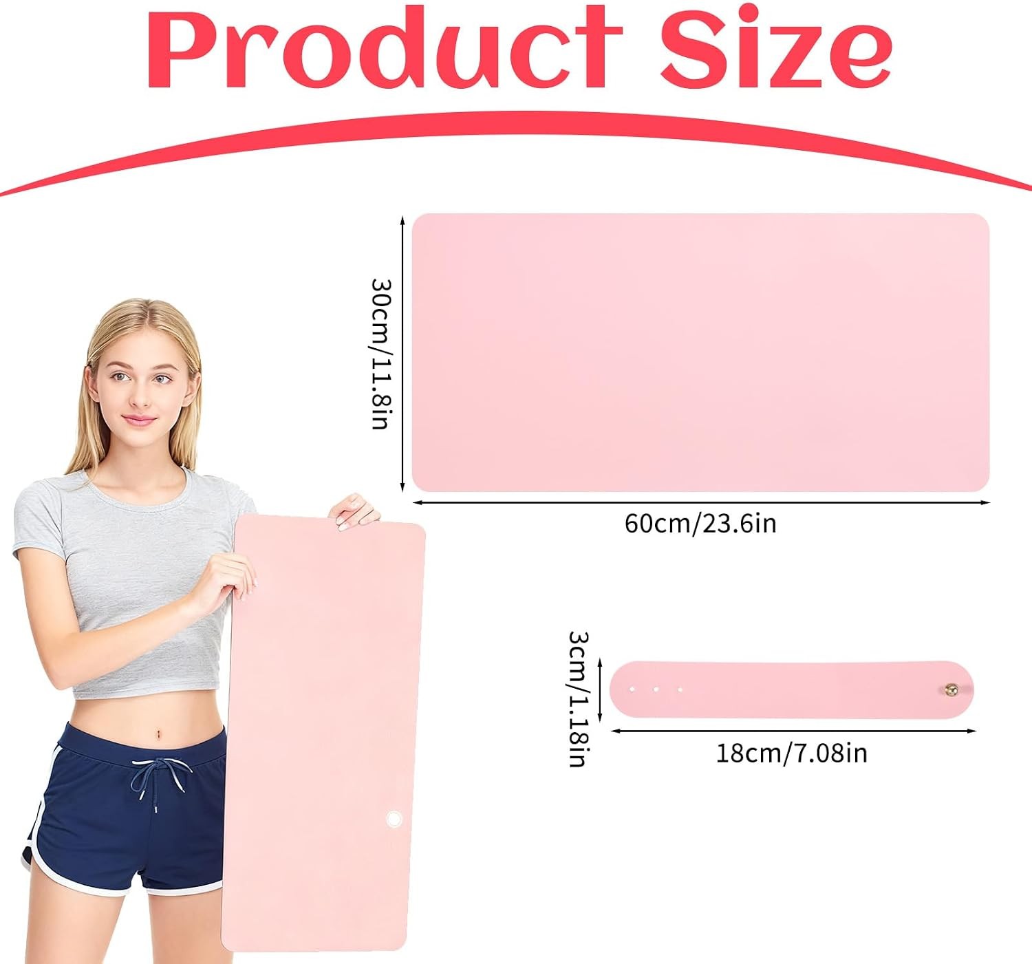 23.6 x 11.8in Foldable Nail Art Table Mat, Soft Microfiber PU Leather Nail Desk