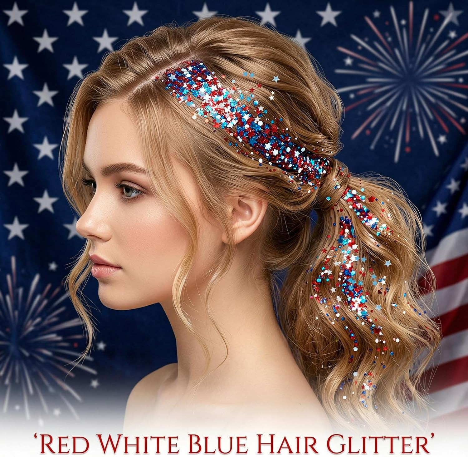 Patriotic Body Glitter Stick,4Th of July Outfits and Accessories,250Th Anniversa