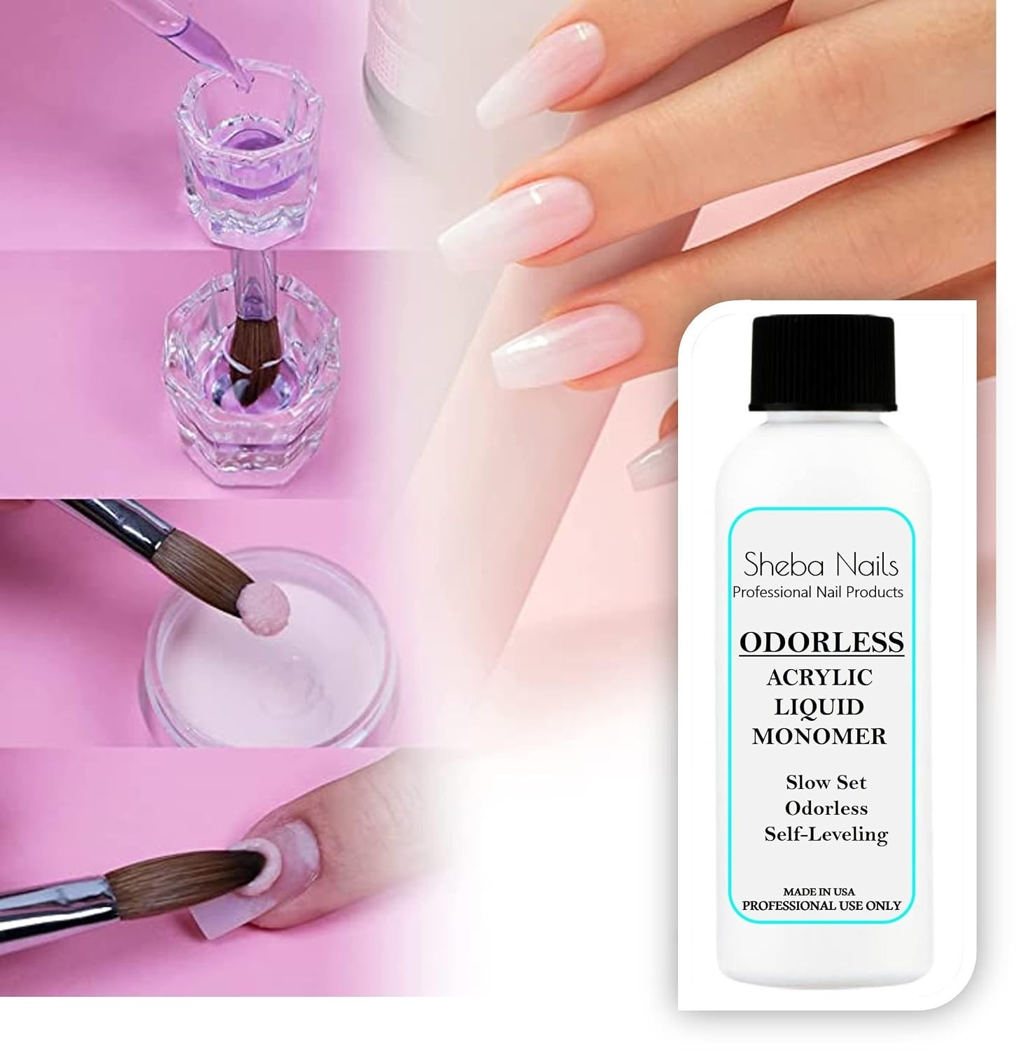 Professional Odorless Acrylic Nail Kit for State Board Exams – Easy Application