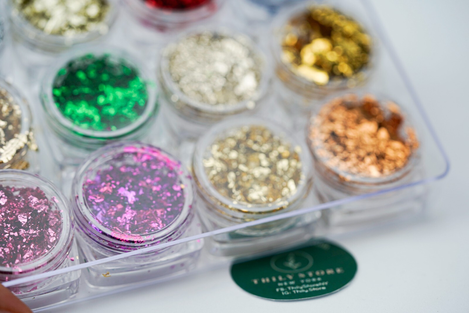 12 Pcs/Set of 12 Colors Nail Art Foil Flake Aluminum Foil Flakes Decoration