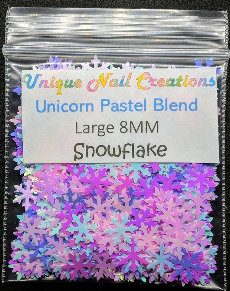 SNOWFLAKE SHAPE GLITTER~U CHOOSE~Nail•Acrylic•Gel•Body Art•Face•Festival•Crafts