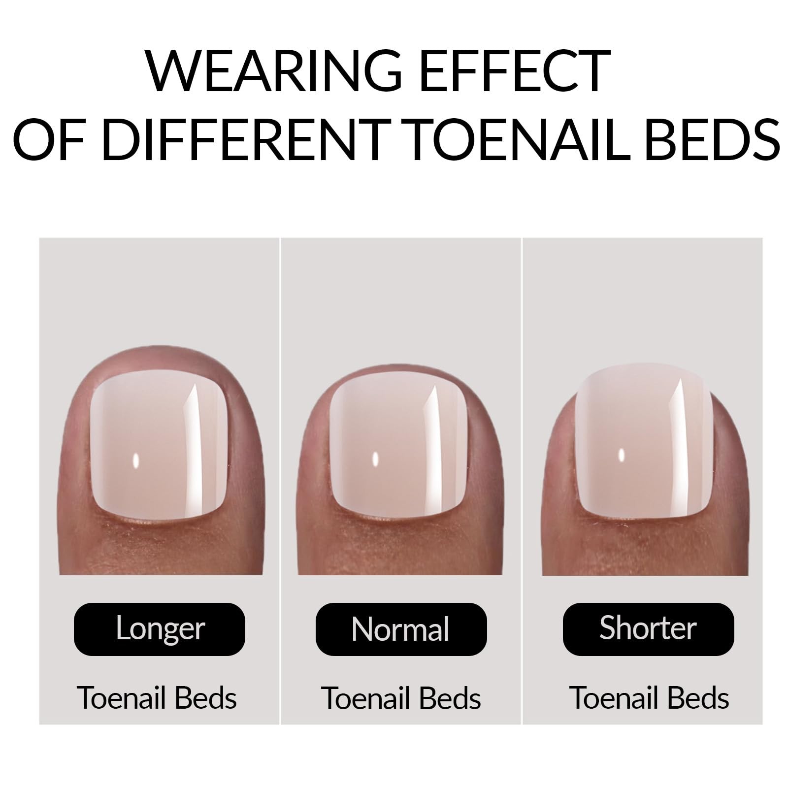 216Pcs Press on Toenails French Tips Toe Nails 1 Fl Oz (Pack of 216) Style-2