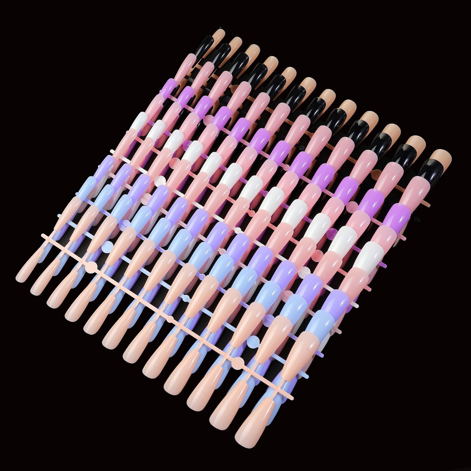 240pcs Multi-Color False Fake Long Ballerina Nail Art Tips With Box Set DIY
