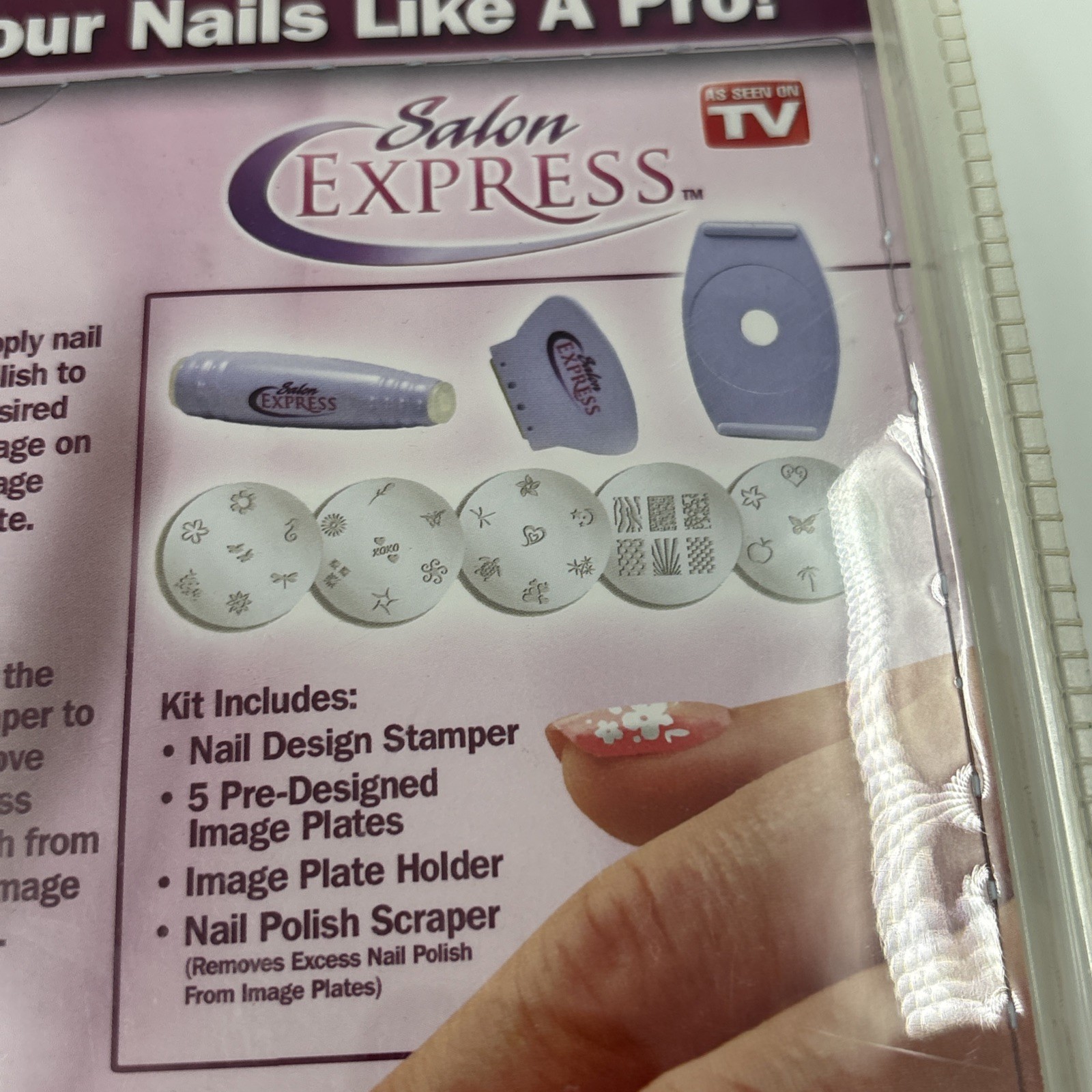 Salon Express Nail Art Stamping Kit As Seen on Tv Body Care Beauty Care Gift