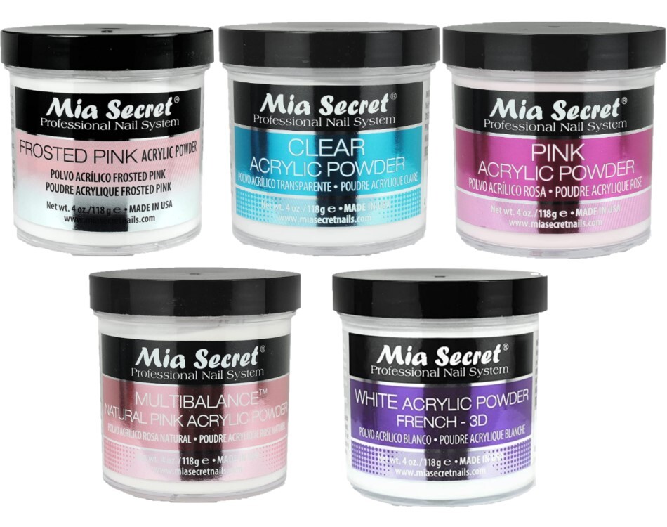 Mia Secret Professional Acrylic Nail Powder 4 oz – CHOOSE YOUR COLORS