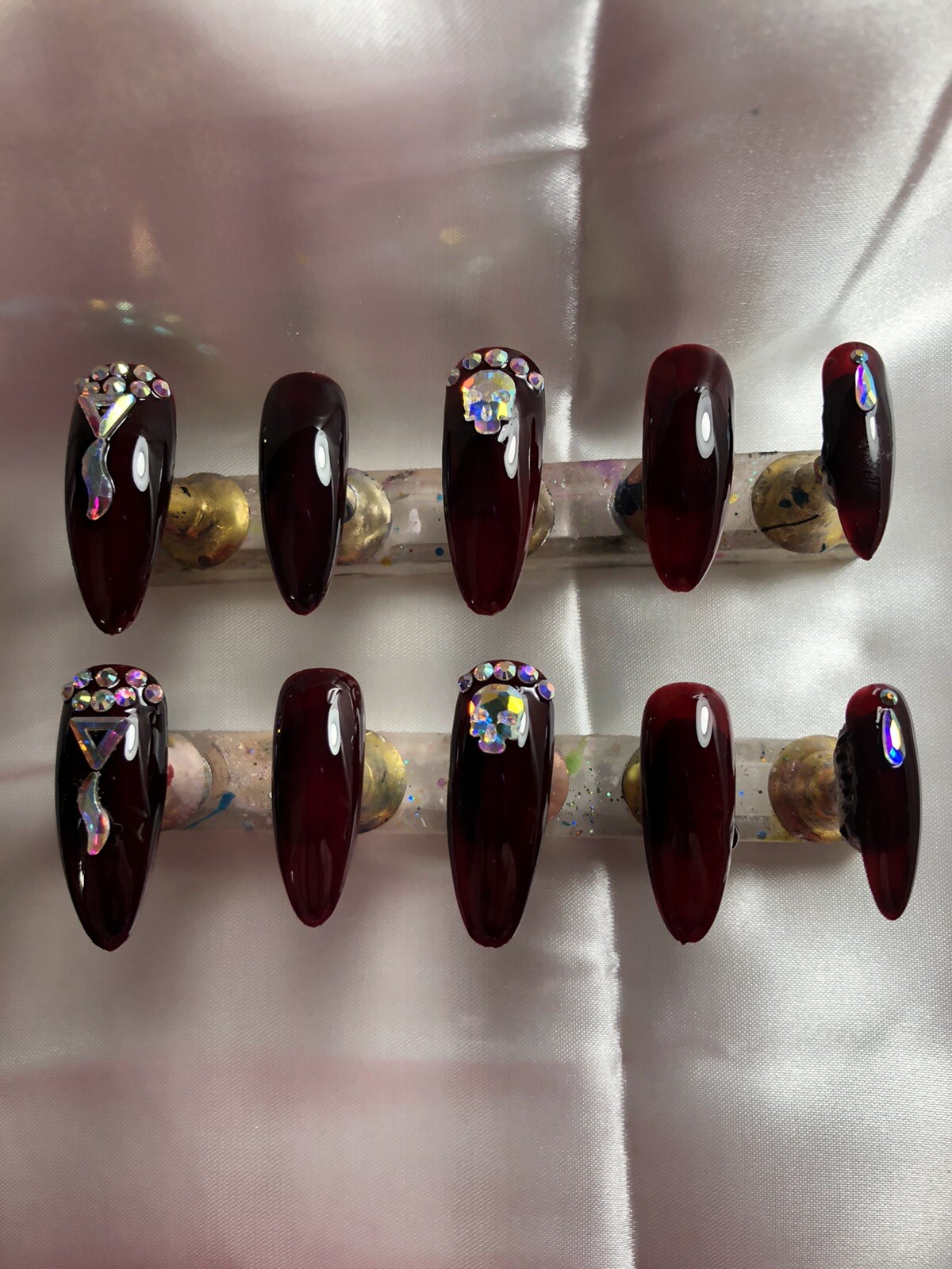 Z Nailz! Gorgeous set of Handmade Gothic, Halloween Press On Nails