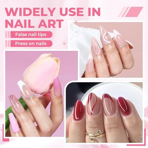 UNA GELLA Super Strong Nail Glue for Press On Nails: 20g, Soft Gel Tips No Lamp