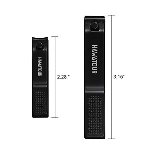 Nail Clippers Set, Ultra Sharp Sturdy Fingernail and Toenail Clipper Black