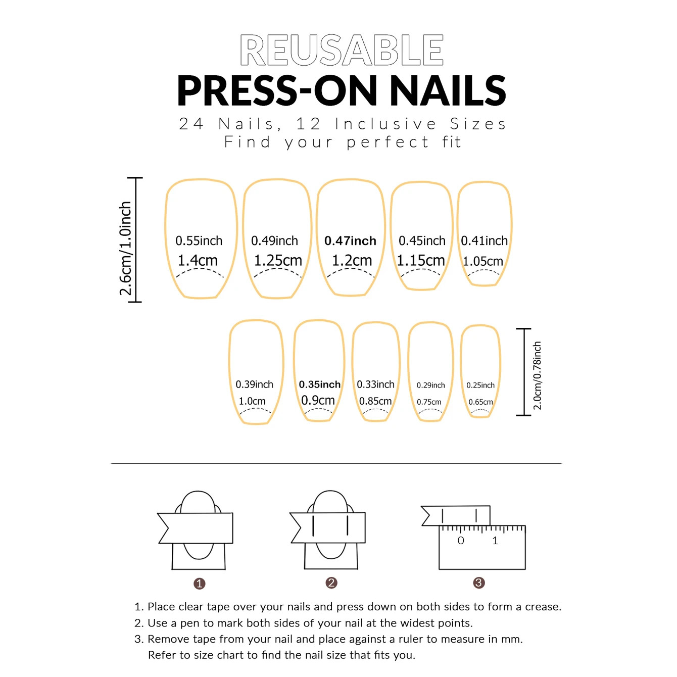 24PCS Press On Nails Square Gradient Blue Fake Nails With Long Acrylic Gloss
