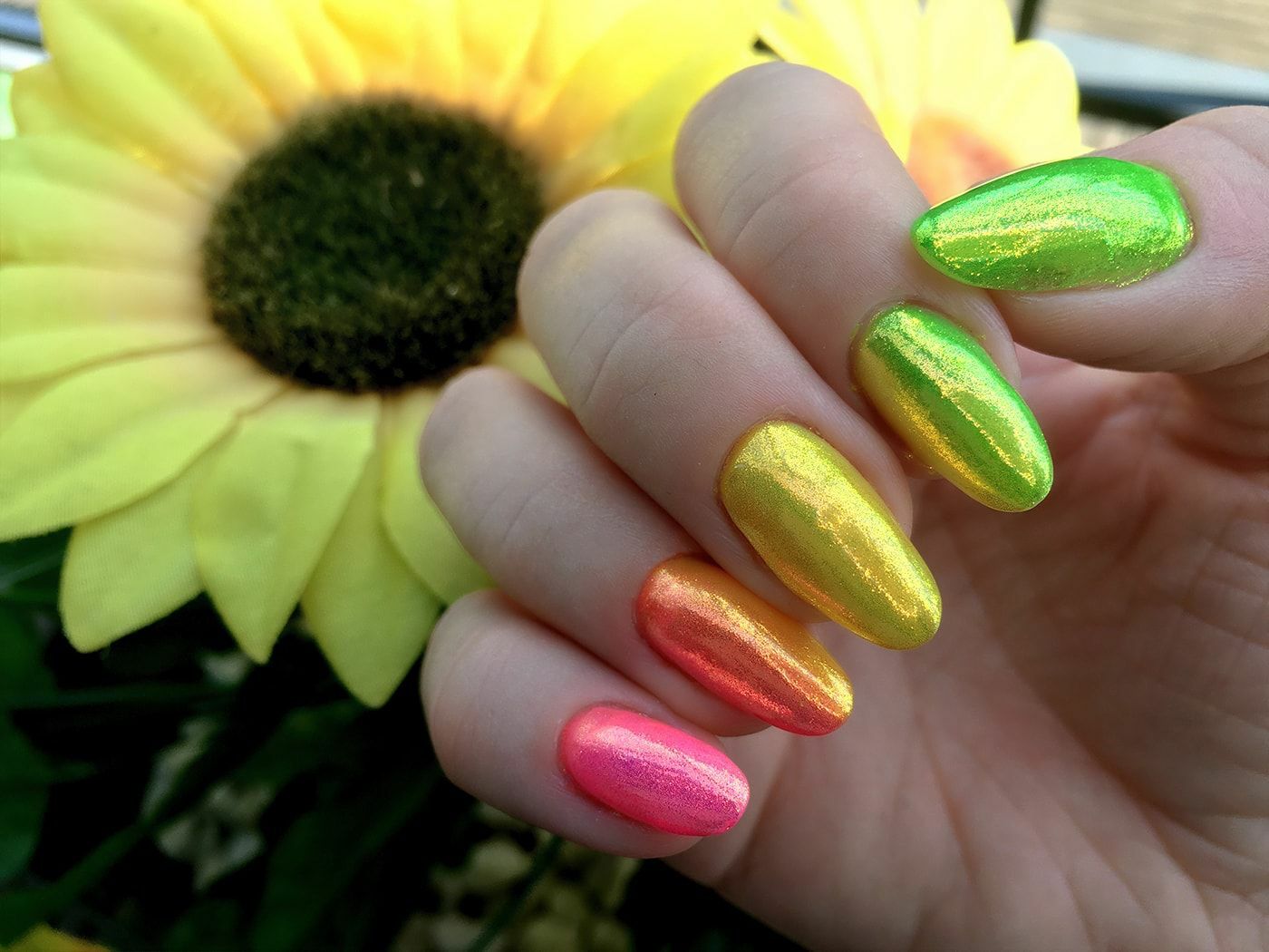Nail Glitter Powder Mermaid Effect Colours Iridescent Craft Shimmer Unicorn
