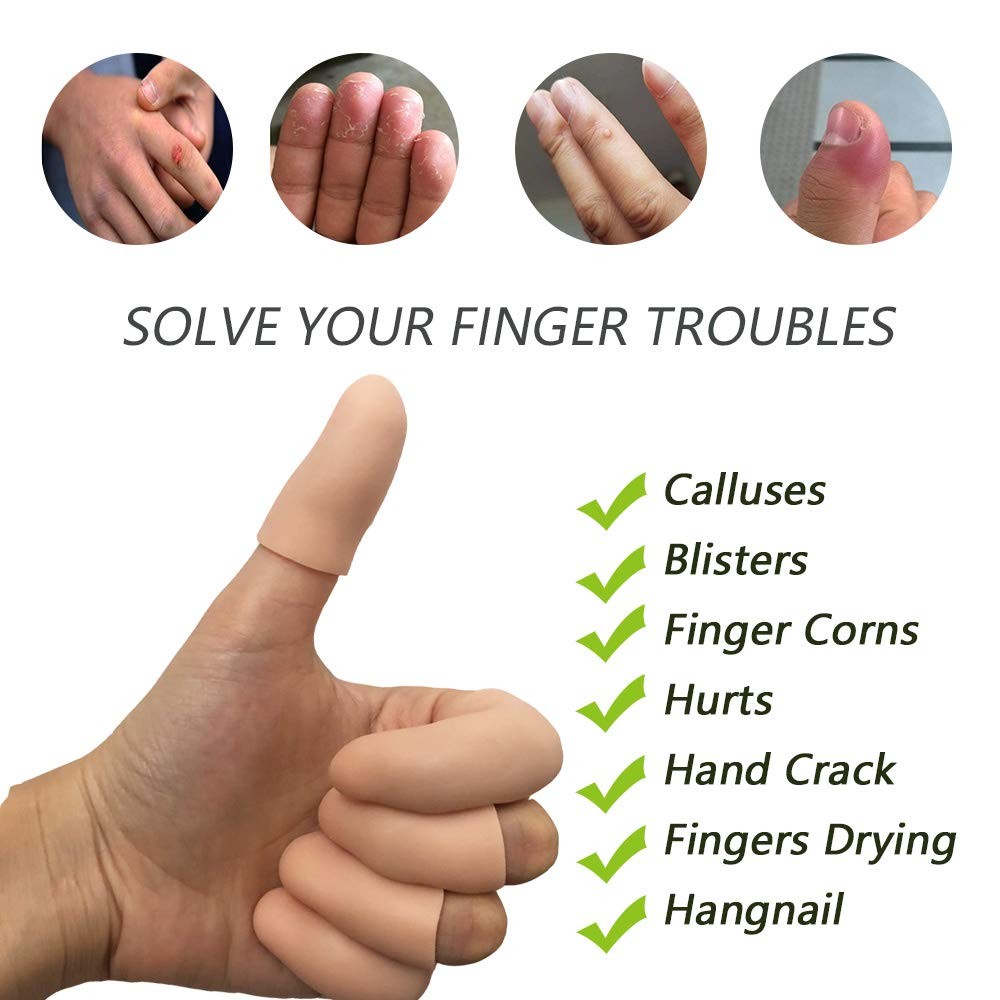 Gel Finger Protectors Finger Caps Silicone Fingertips Protection – Finger Cots