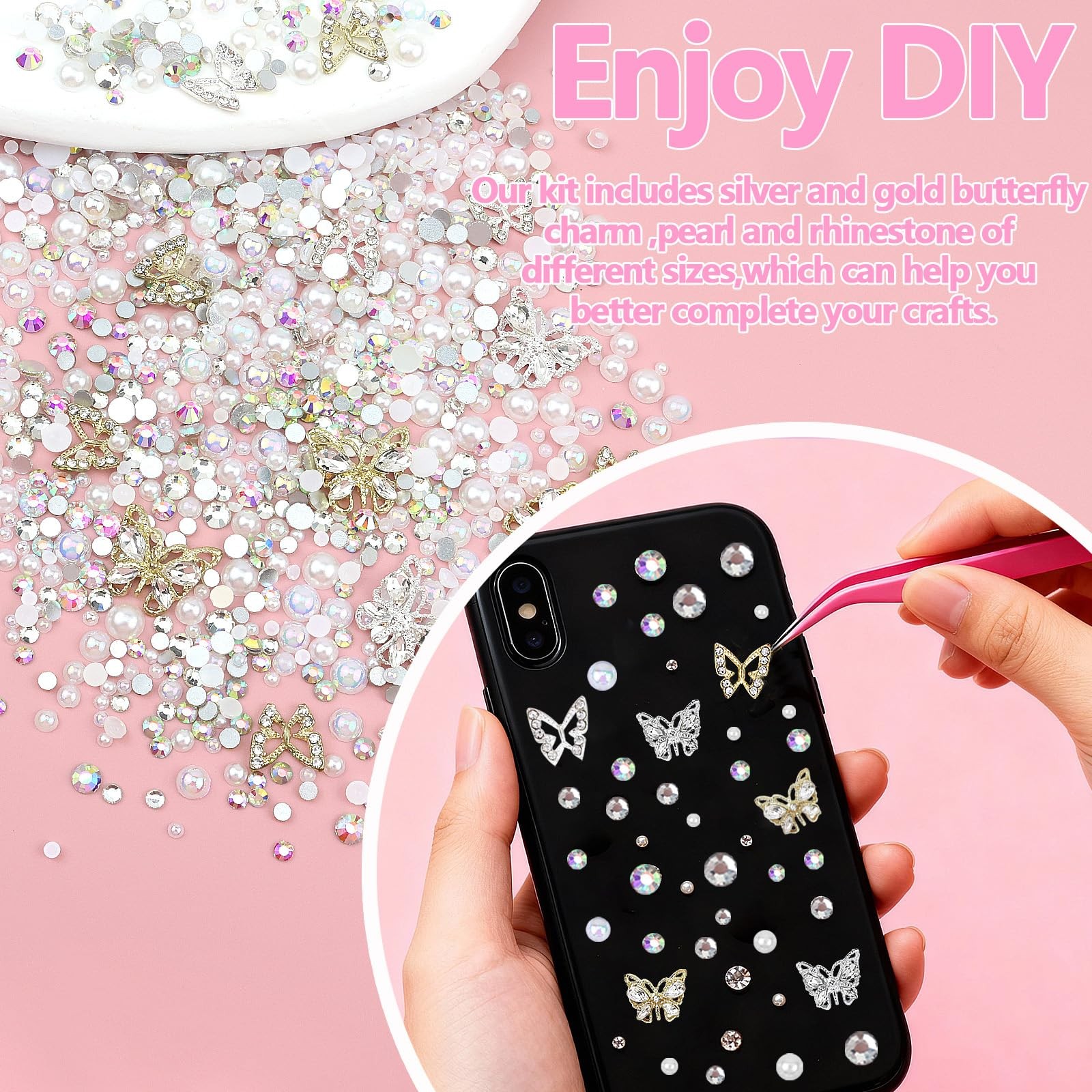 SEMATA 12-Colorful pearls bedazzling kit