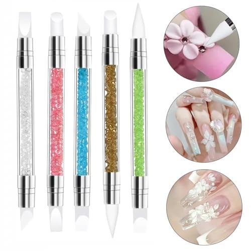 10Pcs Double-Ended Nail Art Tool Set – Professional Gel Nail Brush & Style 2