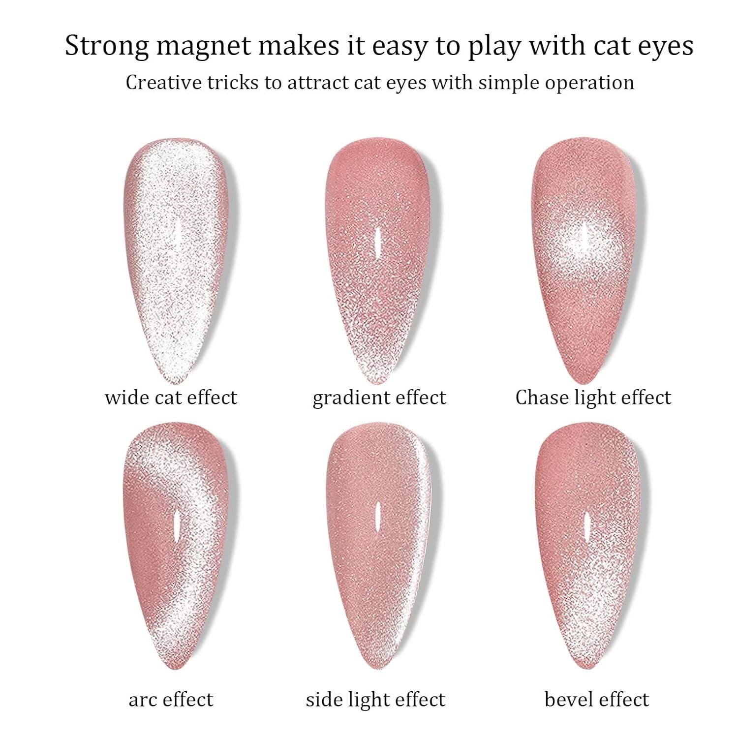 4-Piece Cat Eye Nail Magnet Set – Create Stunning Nail Art Designs Effortlessly