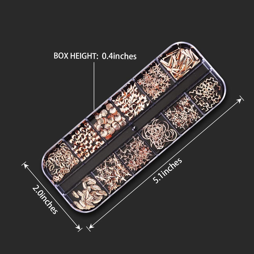 Artdone 9 Boxes Nail Rhinestones Glitter | Free Shipping